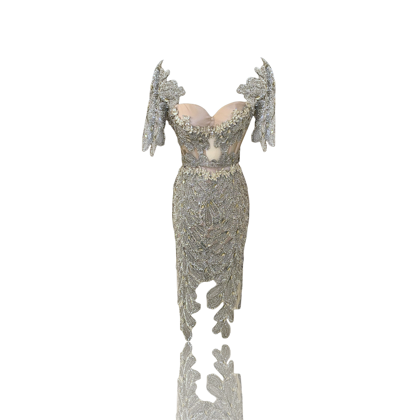 Amere Couture -Two-Piece with Sculpted Corset and Flowing Skirt