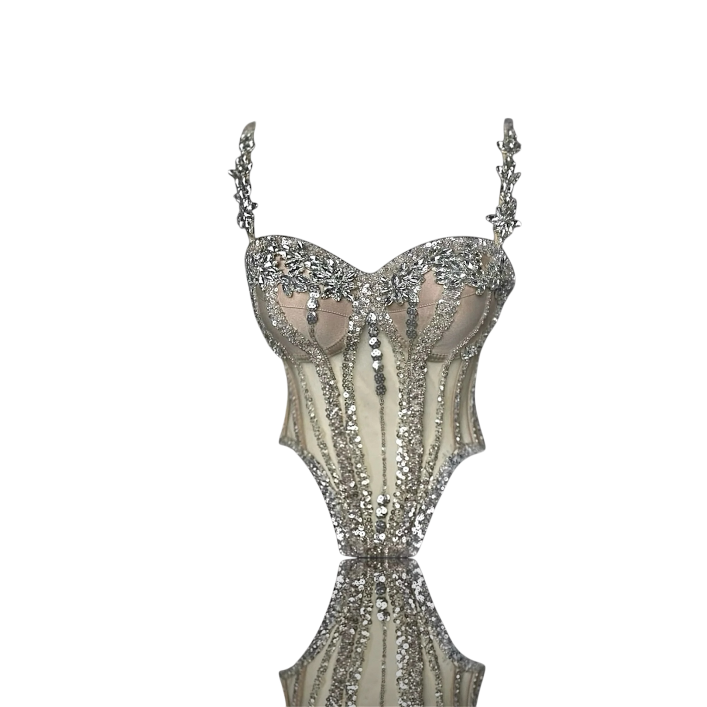 Corset la Maison pérle – Handcrafted Crystal & Pearl