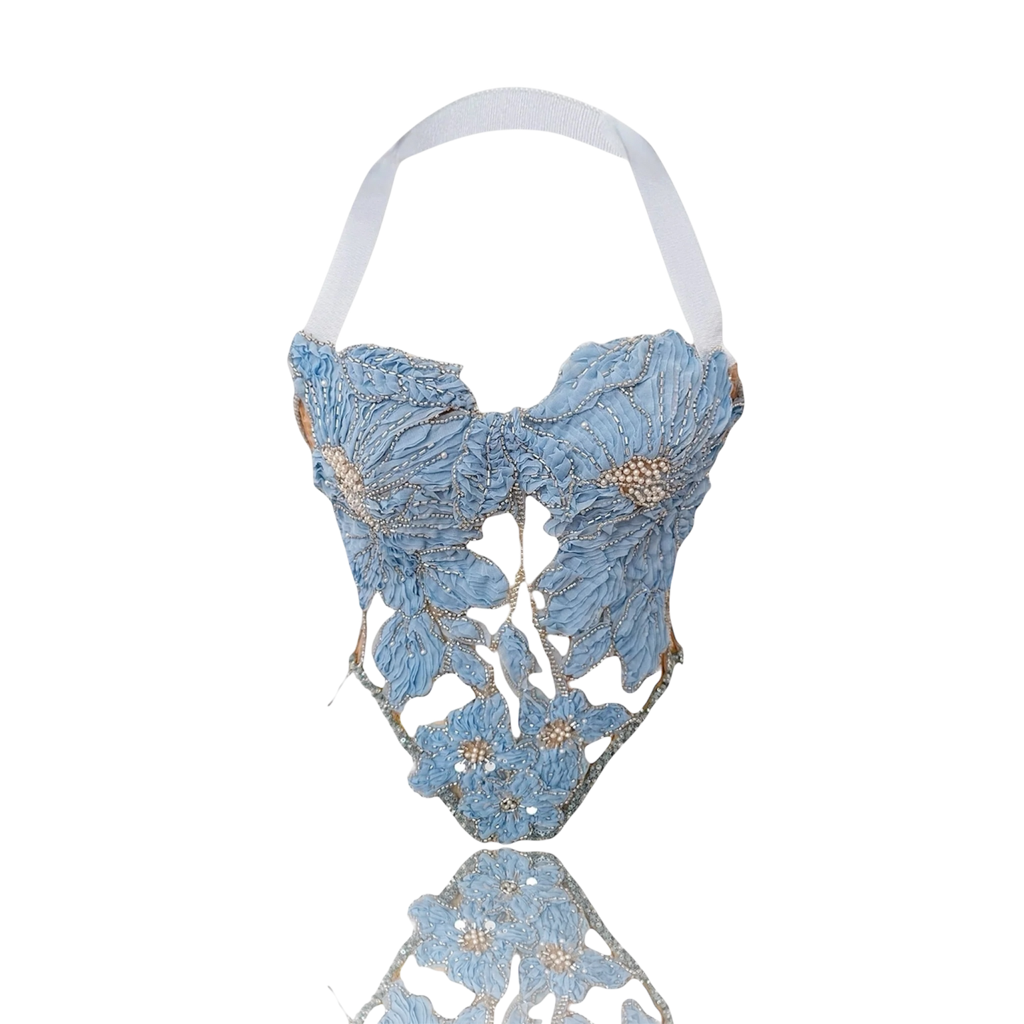 Corset Maison Bèluè – Handcrafted Draped Embroidery Corset