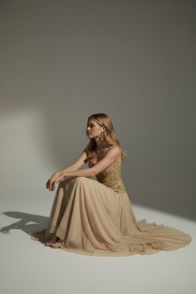 A Cristal d’Or - handcrafted Haute Couture