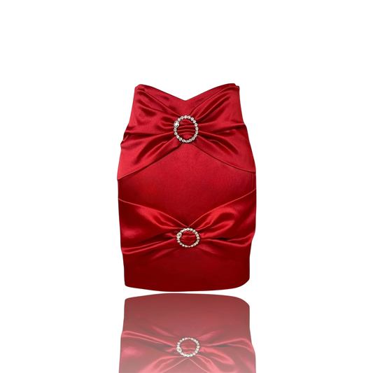 .La Silken Glamour Bow Skirt